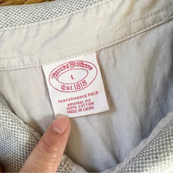 Brooks Brothers Men’s Bundle (2) Performance Cotton Polo Shirt Striped Size L - Picture 7 of 15